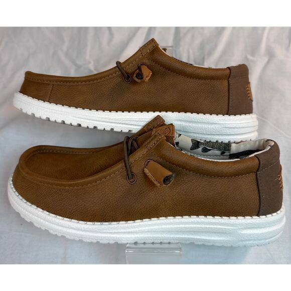 Hey Dude Wally Fish Lure Brown Mens Size 7 - Picture 3 of 8